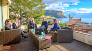 terrasses hotel cassis vue mer